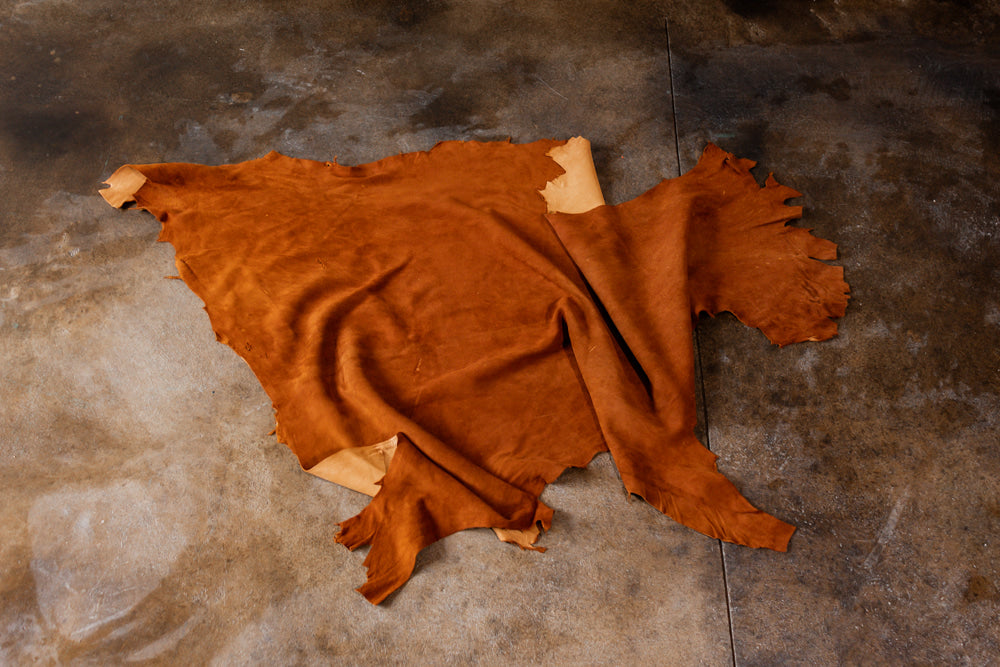 Saddle Chrome-Tanned Whitetail Deerskin Hide