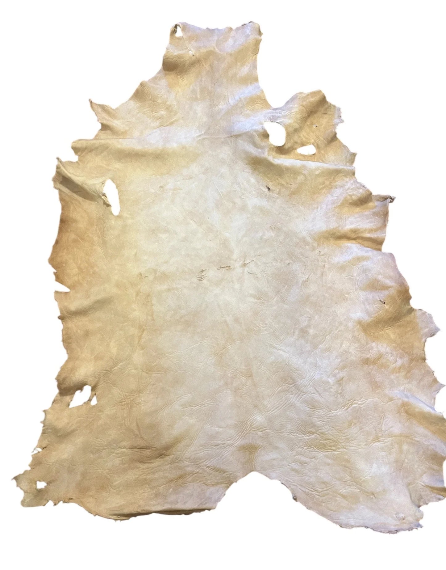 Natural tanned deerskin hide
